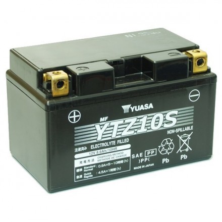 Batterie moto YUASA YTZ10S 12V 9.1AH 190A - Équipement moto