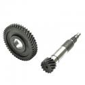 TRANSMISSION SCOOT ADAPTABLE MBK 50 OVETTO 2T - YAMAHA 50 NEOS 2T - APRILIA 50 SR (MOTEUR MINARELLI) - MALAGUTI F10 (PRIMAIRE 14