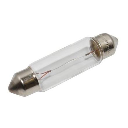 32888 AMPOULE-LAMPE 12V 10W NORME C10W CULOT SV8,5-8 NAVETTE STANDARD BLANC (FEU ARRIERE+STOP) (VENDU A L'UNITE) -OSRAM- xxx In