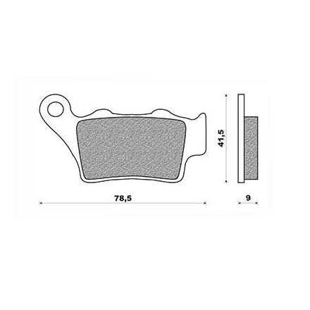 32937 PLAQUETTE DE FREIN NEWFREN POUR APRILIA 650-660 PEGASO AR, 750 SHIVER AR, 750-1200 DORSODURO AR, 850 MANA AR, 1200 CAPONOR