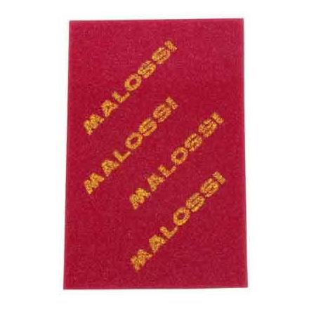 32911 MOUSSE FILTRE A AIR SCOOT MALOSSI DOUBLE DENSITE EPAISSEUR 16mm 200x300mm ROUGE xxx Info MALOSSI 