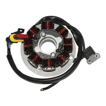 33972 STATOR ALLUMAGE 50 A BOITE ADAPTABLE GENERIC 50 TRIGGER-CPI 50 SM (8 POLES, AVEC PLATINE) -P2R- xxx Info P2R (Motorisé) 