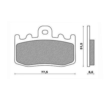 134478 PLAQUETTE DE FREIN NEWFREN POUR BMW R 850 RT, R 1100 S, R 1150 GS, R 1150 RT, R 1200 GS, R K 1200 GT, K 1200 RS, R 1200 G