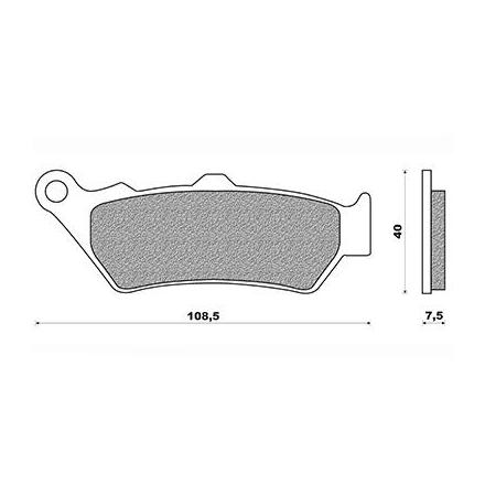 134471 PLAQUETTE DE FREIN AVANT NEWFREN POUR APRILIA 650 PEGASO 1995>2004, 1000 CAPONORD 2001>2008, BMW 650 F GS 1999>2012, 1600