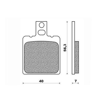 134464 PLAQUETTE DE FREIN NEWFREN POUR DUCATI 400-600-620-750-900 MONSTER, 600-750 SUPERSPORT AR-MOTO-GUZZI V11 AR, 650-750 NEVA