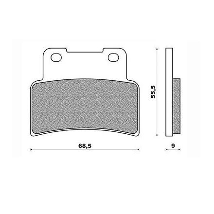 134481 PLAQUETTE DE FREIN NEWFREN POUR APRILIA 125 RS 2006>2011, 750 DORSODURO 2009>2018, 750 SHIVER 2007>2018, YAMAHA 125 MT 20