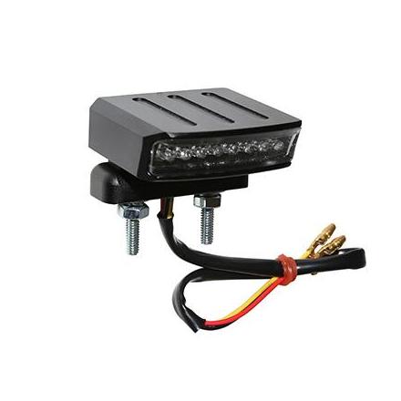 126197 FEU ARRIERE UNIVERSEL REPLAY A LEDS ORIENTABLE ALU + FEU ARRIERE + STOP + ECLAIRAGE DE PLAQUE + POSITION (8 LEDS ROUGES) 