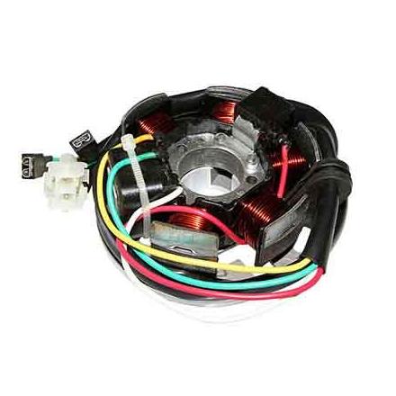 124585 STATOR ALLUMAGE 50 A BOITE ADAPTABLE MINARELLI 50 AM6-DERBI 50 SENDA (SANS PLATINE) -P2R- xxx Info P2R (Motorisé) 