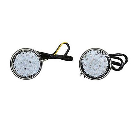 155191 CLIGNOTANT UNIVERSEL MOTO A LEDS AVOC MINO TRANSPARENT-NOIR (HOMOLOGUE CE) (PAIRE) xxx Info TUCANO URBANO 