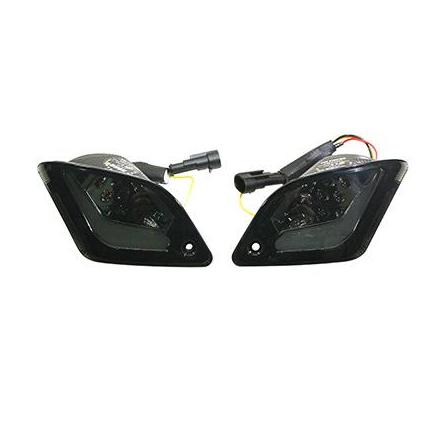 155425 CLIGNOTANT SCOOT ADAPTABLE PIAGGIO 125 GTS AR FUME A LEDS ORANGE (PAIRE) -HOMOLOGUE CE- -REPLAY- xxx Info REPLAY 