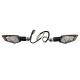 154964 CLIGNOTANT UNIVERSEL MOTO A LEDS AVOC KONAN TRANSPARENT-NOIR 25 LEDS (HOMOLOGUE CE) (PAIRE) xxx Info HIFLOFILTRO 