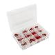 154027 COSSE ELECTRIQUE PRE-ISOLE ROUGE ASSORTIMENT (COFFRET DE 165 PIECES) -P2R- xxx Info P2R (Motorisé) 