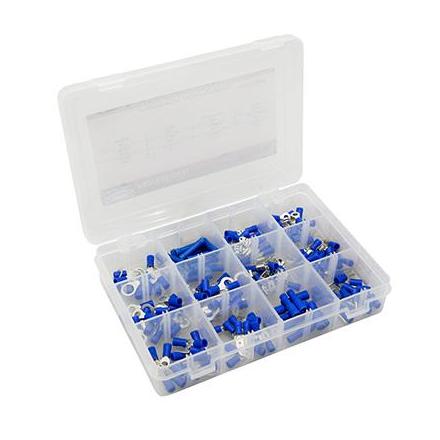 154028 COSSE ELECTRIQUE PRE-ISOLE BLEU ASSORTIMENT (COFFRET DE 165 PIECES) -P2R- xxx Info P2R (Motorisé) 