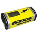 MOUSSE DE GUIDON MOTO CROSS STAR BAR BOOSTER PADS JAUNE AVEC CHRONOMETRE INTEGRE