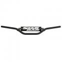 GUIDON MOTO STAR BAR CROSS MX-ENDURO ALU 2014 T6 DIAM 22,2mm L800mm H86mm NOIR AVEC BARRE DE RENFORT