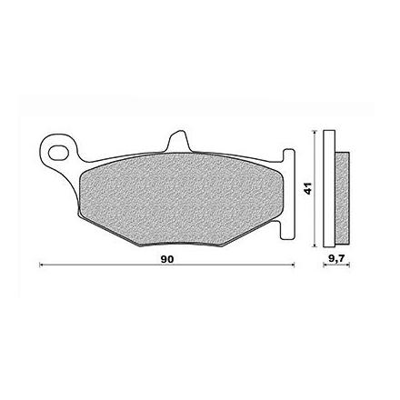 134395 PLAQUETTE DE FREIN NEWFREN POUR SUZUKI 400 GSR 2006>, 750-1000 GSX-R 2007>2010, 1000 V-STROM 2014>, 1300 HAYABUSA 2008>, 