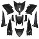 125293 CARROSSERIE-CARENAGE MAXISCOOTER ADAPTABLE YAMAHA 530 TMAX 2012>2014 NOIR BRILLANT (KIT 11 PIECES) -P2R- xxx Info P2R (M