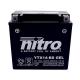 125777 BATTERIE 12V 12Ah YTX14-BS GEL NITRO SANS ENTRETIEN GEL PRET A L'EMPLOI (Lg150xL86xH145) NITRO BATTERIES