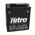 BATTERIE 12V 6 Ah NTX7L NITRO SLA SANS ENTRETIEN PRETE A L'EMPLOI (Lg114xL71xH131mm) (EQUIVALENT YTX7L-BS - AGM - GEL)