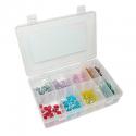 FUSIBLE PLAT ENFICHABLE MINIATURE 2 - 3 - 4 - 5 - 7,5 - 10 - 15 - 20 - 25 - 30A (ASSORTIMENT) (COFFRET DE 200 PIECES) -P2R-