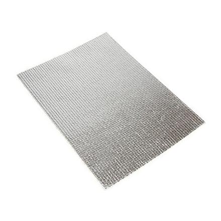 143219 PROTECTION ISOLANTE ADHESIVE EN TISSU DE VERRE ET ALUMINIUM (200x150mm) (VENDU A L'UNITE) xxx Info 