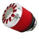 157134 FILTRE A AIR MALOSSI E13 DROIT D42-50-60 MOUSSE ROUGE CHROME POUR PHBG-MIKUNI-KEIHIN xxx Info MALOSSI 