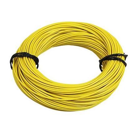 157677 FIL ELECTRIQUE 9-10 (0,75mm) JAUNE (50M) -SELECTION P2R- xxx Info 