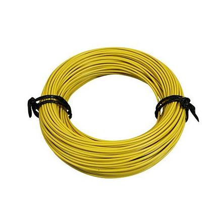 157683 FIL ELECTRIQUE 12-10 (1,00mm) JAUNE (50M) -SELECTION P2R- xxx Info 