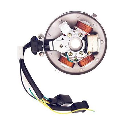 150847 STATOR ALLUMAGE CYCLO ADAPTABLE PEUGEOT 103 ELECTRONIQUE 12V AVEC CAPTEUR (AVEC PLATINE) -P2R- xxx Info P2R (Motorisé) 