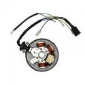 STATOR ALLUMAGE CYCLO ADAPTABLE PEUGEOT 103 ELECTRONIQUE 6V AVEC CAPTEUR ET PLATINE -P2R-