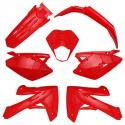 CARROSSERIE-CARENAGE 50 A BOITE ADAPTABLE RIEJU 50 MRT 2009-, MRT ENDURO 2009-, MRT PRO 2009-, MRT SM 2009- ROUGE BRILLANT (KIT 