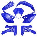 CARROSSERIE-CARENAGE 50 A BOITE ADAPTABLE RIEJU 50 MRT 2009-, MRT ENDURO 2009-, MRT PRO 2009-, MRT SM 2009- BLEU BRILLANT (KIT 7