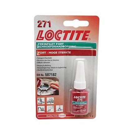 141986 FREIN FILET FORT LOCTITE 271 A RESISTANCE ELEVEE (FLACON 5 ML SOUS BLISTER) xxx Info 