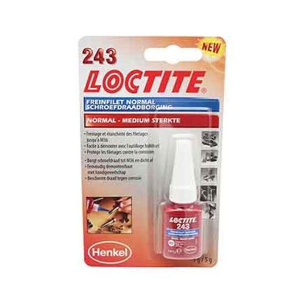 141984 FREIN FILET NORMAL LOCTITE 243 A RESISTANCE MOYENNE (FLACON 5 ML SOUS BLISTER) xxx Info 