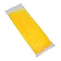 COLLIER DE SERRAGE NYLON TYPE RILSAN 3,6x250mm JAUNE FLUO (VENDU PAR 100) -P2R-