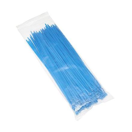 144130 COLLIER DE SERRAGE NYLON TYPE RILSAN 3,6x250mm BLEU FLUO (VENDU PAR 100) xxx Info P2R (Motorisé) 