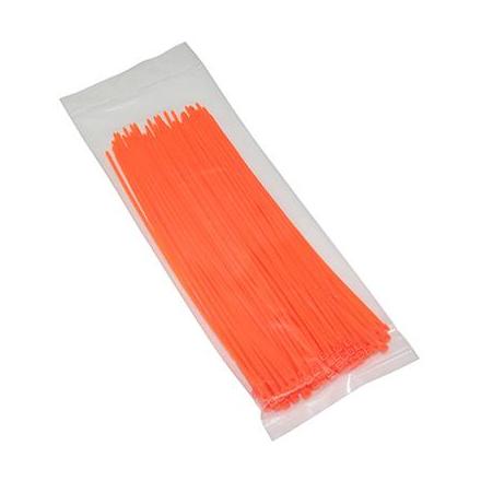 144127 COLLIER DE SERRAGE NYLON TYPE RILSAN 2,5x200mm ORANGE FLUO (VENDU PAR 100) xxx Info P2R (Motorisé) 