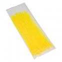 COLLIER DE SERRAGE NYLON TYPE RILSAN 2,5x200mm JAUNE FLUO (VENDU PAR 100) -P2R-