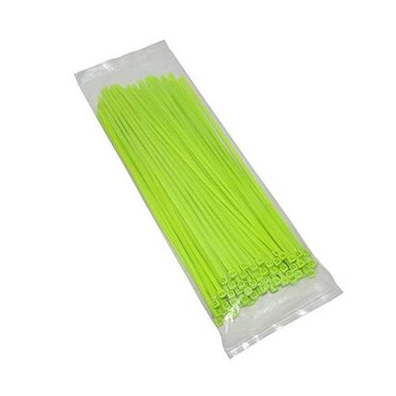 144134 COLLIER DE SERRAGE NYLON TYPE RILSAN 3,6x250mm VERT FLUO (VENDU PAR 100) xxx Info P2R (Motorisé) 