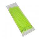 COLLIER DE SERRAGE NYLON TYPE RILSAN 3,6x250mm VERT FLUO (VENDU PAR 100) -P2R-