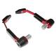 143907 PROTECTION DE LEVIER REPLAY RR ALU AVEC EMBOUTS NOIR-ROUGE (POUR TOUS TYPES DE GUIDON 13 ET 17MM) (PAIRE) xxx Info REPLAY