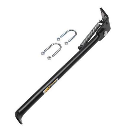 9632 BEQUILLE 50 A BOITE LATERALE ADAPTABLE DERBI 50 SENDA R 2000> NOIR (350mm) -SELECTION P2R- xxx Info 