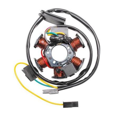 11327 STATOR ALLUMAGE 50 A BOITE ADAPTABLE MINARELLI 50 AM6 (DUCATI 60W, 6 POLES, SANS PLATINE) -P2R- xxx Info P2R (Motorisé) 