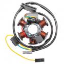 STATOR ALLUMAGE 50 A BOITE ADAPTABLE MINARELLI 50 AM6 (DUCATI 60W) (6 POLES SANS PLATINE) -P2R-