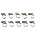 COLLIER DE SERRAGE METAL AJOURE 7x11mm (SACHET DE 10 PIECES) LARGEUR 5mm -SELECTION P2R-