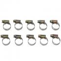 COLLIER DE SERRAGE METAL AJOURE 9x14mm (SACHET DE 10 PIECES) LARGEUR 5mm -SELECTION P2R-