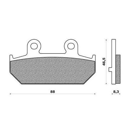 11675 PLAQUETTE DE FREIN NEWFREN POUR SUZUKI 250 BURGMAN 2007>2008 AR, 400 BURGMAN 2007> AR, 650 BURGMAN 2003>2009 AR (FD0356BE 