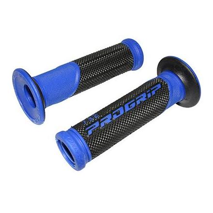 148508 REVETEMENT POIGNEE PROGRIP ON ROAD 732 DOUBLE DENSITE OPEN END NOIR-BLEU 125mm (PAIRE) (ROUTE) xxx Info PROGRIP 