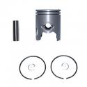 PISTON SCOOT ADAPTABLE MBK 50 BOOSTER, STUNT -YAMAHA 50 BWS , SLIDER - 1999- - (CALOTTE PLATE - DIAM 40) -P2R PISTON GRAPHITE-