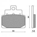 PLAQUETTE DE FREIN NEWFREN POUR APRILIA 125-150 SR 1999- AV, 125 HABANA 1998- AV, 125-150 LEONARDO 1999-2004 AV-AR, 100 SCARABEO